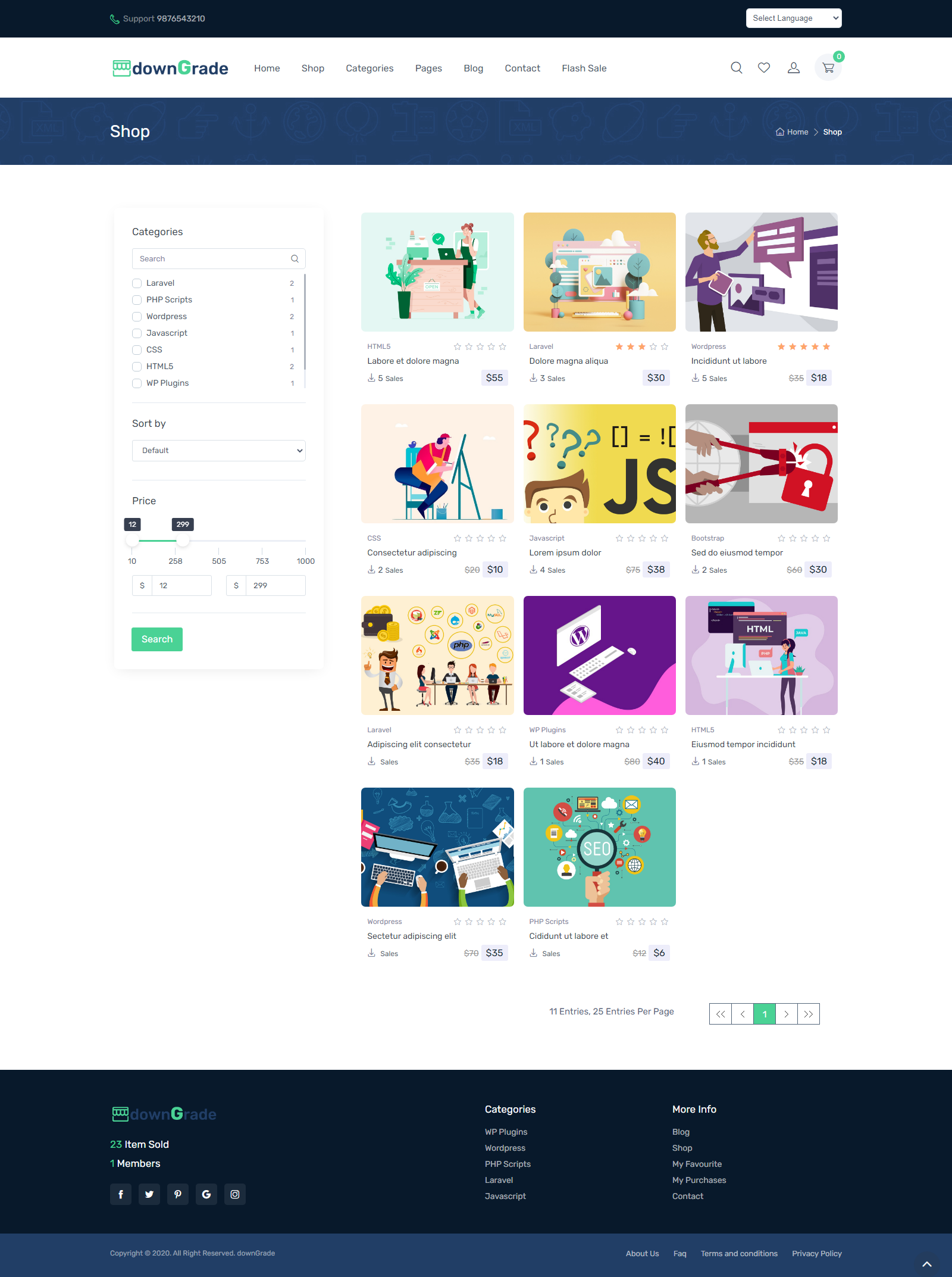 DownGrade - Single Vendor Digital Marketplace