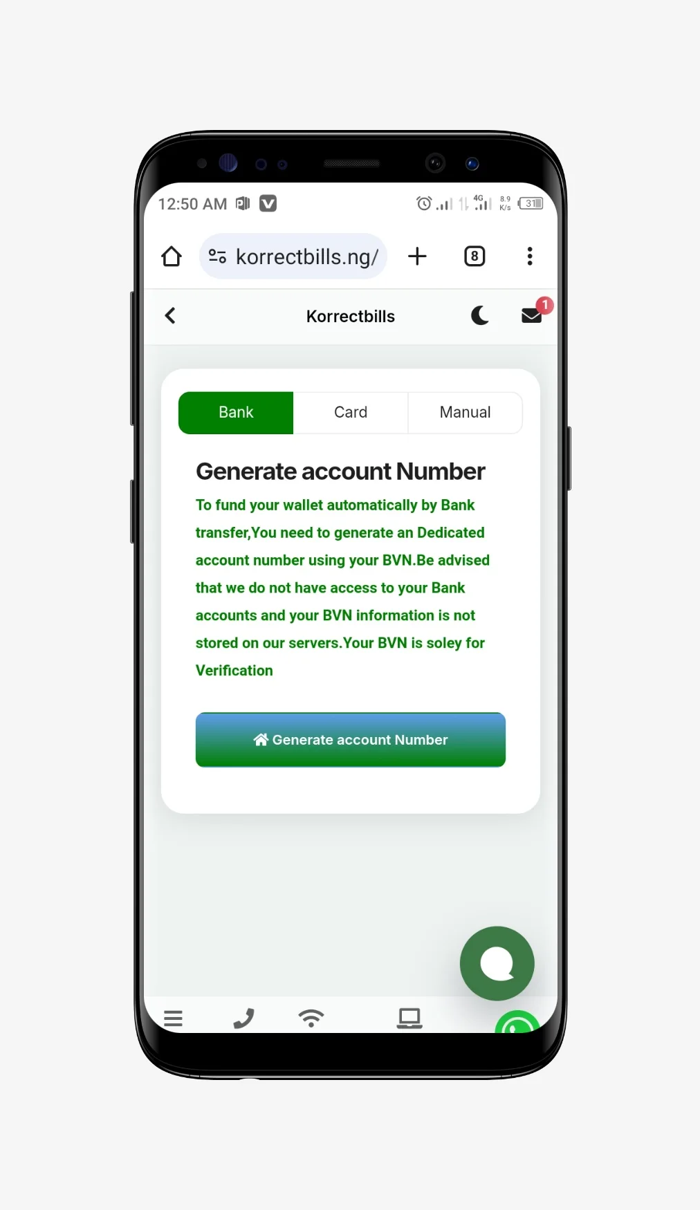 BVN KYC File for VTU Script