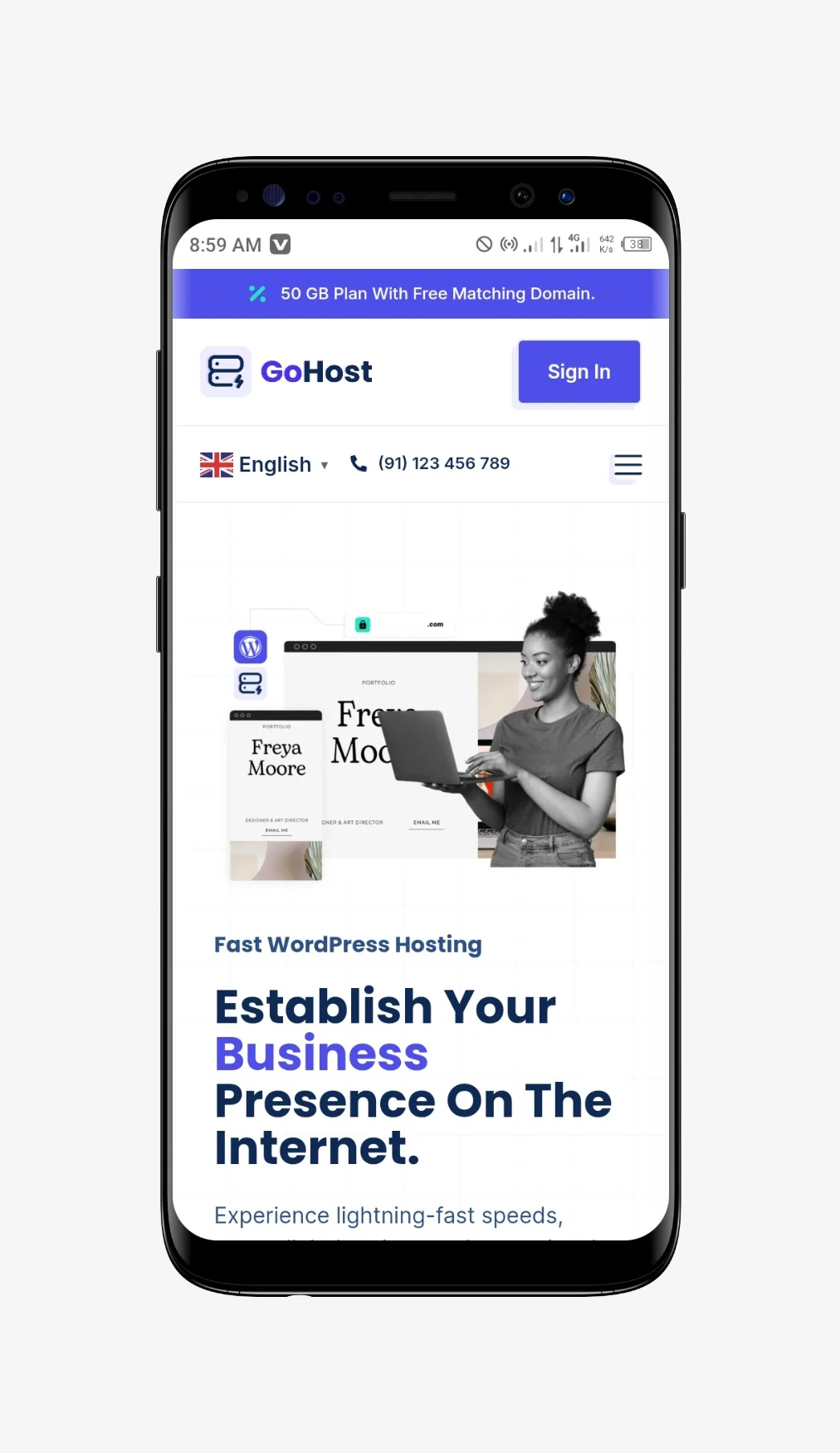 GoHost - Reseller Web Hosting WordPress Theme